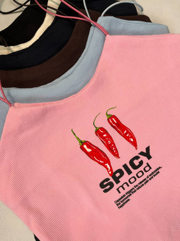 تاپ کبریتی کراپ بند ماکارون مدل چیلی 🌶️